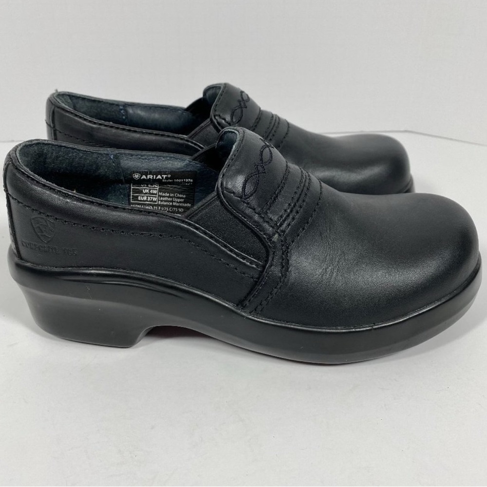 Ariat Clog Composite Toe ESD Work Shoes Black Wide